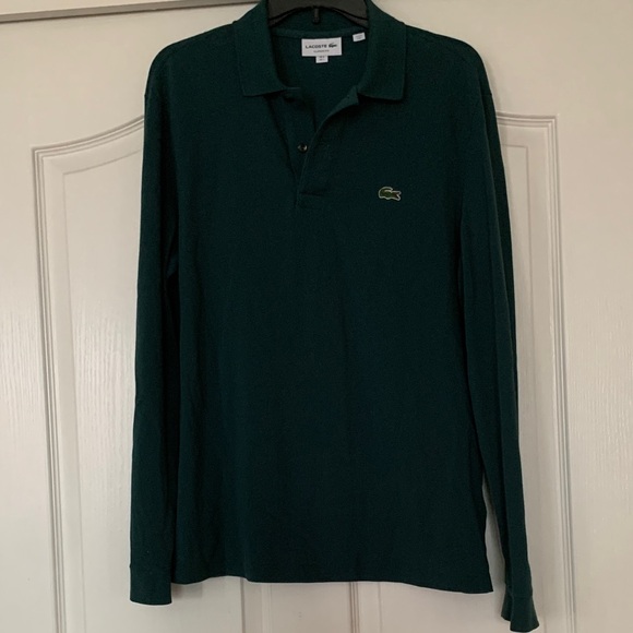 Lacoste Other - Lacoste Men's Green LS Polo Shirt